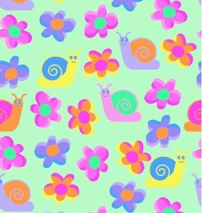 Fiori E Lumachine Rettangolare