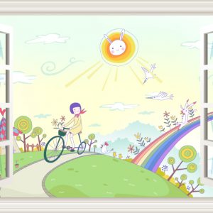 Happy Coniglietto In Bici