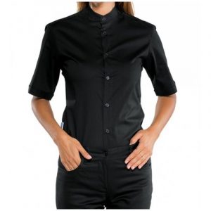 Camicia Detroit Stretch Nera Isacco