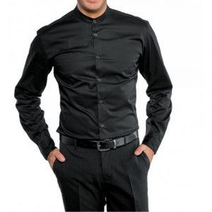 Camicia Detroit Unisex Stretch Nera Isacco