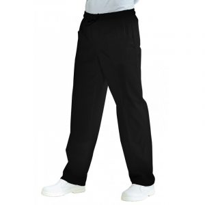 Pantalone con Elastico Nero Isacco