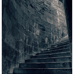 Adesivo Porta Scalinata Antica