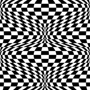 Adesivo Porta Illusione Ottica Ellittica